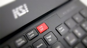 KSI's logoff button allows for enhanced desktop security and the ability of users to lock their clinical keyboard with peace of mind