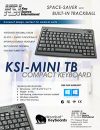 thumbnail interactive-video image 1 of KSI Mini TB Compact Wired USB Keyboard – Space Saver 1 of 3