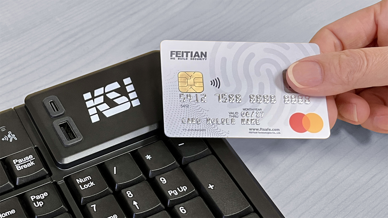 Authentikey™ Keyboards Accommodate Biometric Smart Cards Authentikey™ Keyboards Accommodate Biometric Smart Cards